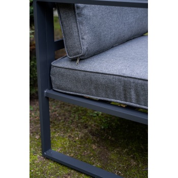 Lauko sofa MOSTRARE Tamsiai pilkas aliuminis