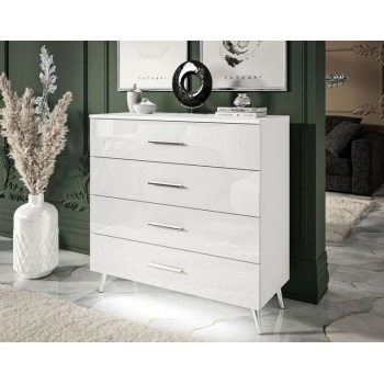 Komoda AVRA+ White Chrome...
