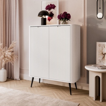 Komoda ZIRA White Black