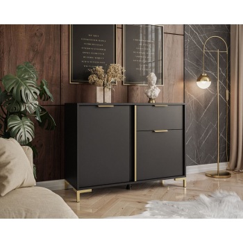 Komoda Loreto Black Gold+
