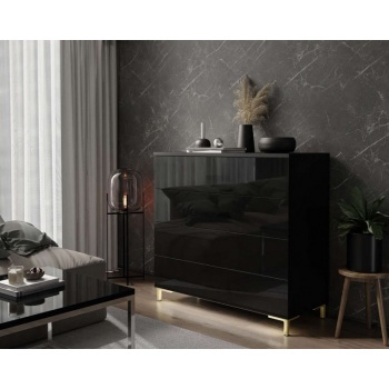 Komoda LUNA Black Gold...