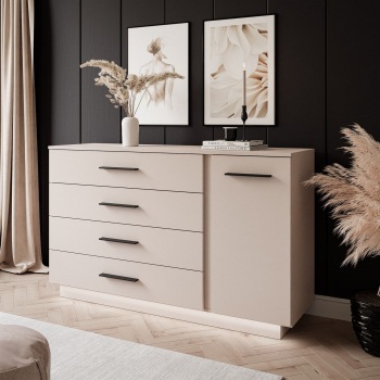 Komoda LUNA II Beige Black