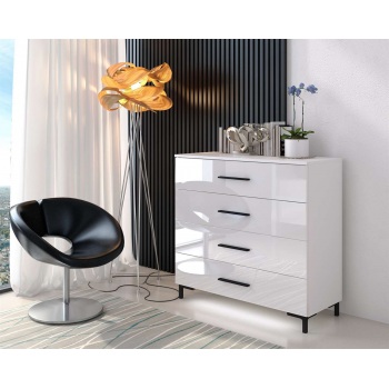 Komoda Luna White Black...