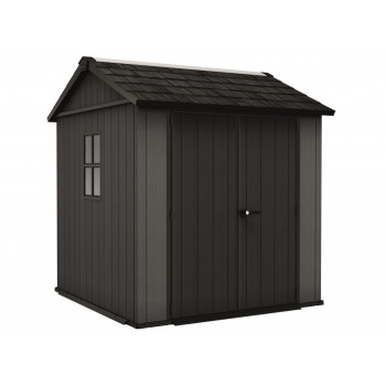 Plastikinis sandėliukas Keter Newton Plus 775 pilkas (5,1 m²)
