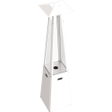 Dujinis šildytuvas terasai UMBRELLA, plienas, baltas