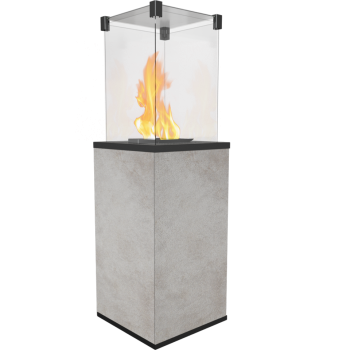 Dujinis šildytuvas terasai PATIO, kvarcas OXIDE GRIGIO, rankinis valdymas