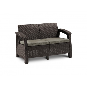 Sofa CORFU LOVE SEAT brown