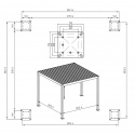 Pavėsinė PREMIUM 3x3 antracitas