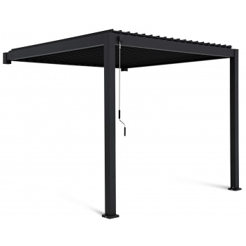 Sieninė pavėsinė PREMIUM WALL 3x3 antracitas