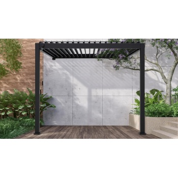 Sieninė pavėsinė PREMIUM WALL 3x3 antracitas