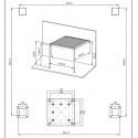 Sieninė pavėsinė PREMIUM WALL 3x3 antracitas