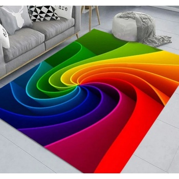 Modernus 3D kilimas RAINBOW