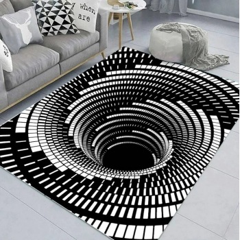 3D Kilimėlis Black-White...