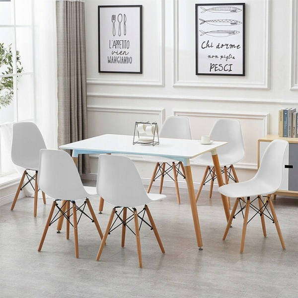 Stalo ir 6 kedžių Milano komplektas Stalo ir 6 kedžių Milano komplektas