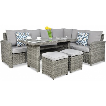 baldų komplektas SANTANA DINING modern grey