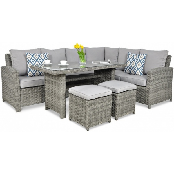 baldų komplektas SANTANA DINING modern grey baldų komplektas SANTANA DINING modern grey