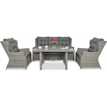 baldų komplektas Trivento 3 dining stone grey