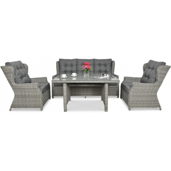 baldų komplektas Trivento 3 dining stone grey baldų komplektas Trivento 3 dining stone grey