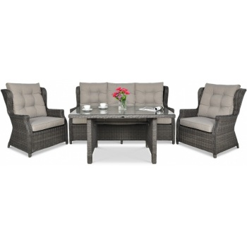 baldų komplektas TRIVENTO 3 Dining dark grey