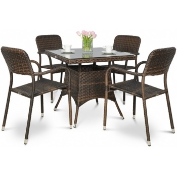 baldų komplektas OPTIMA/LUGO 4+1 modern brown