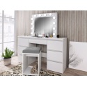 Kosmetinis staliukas Beta 4 12 Led baltos spalvos