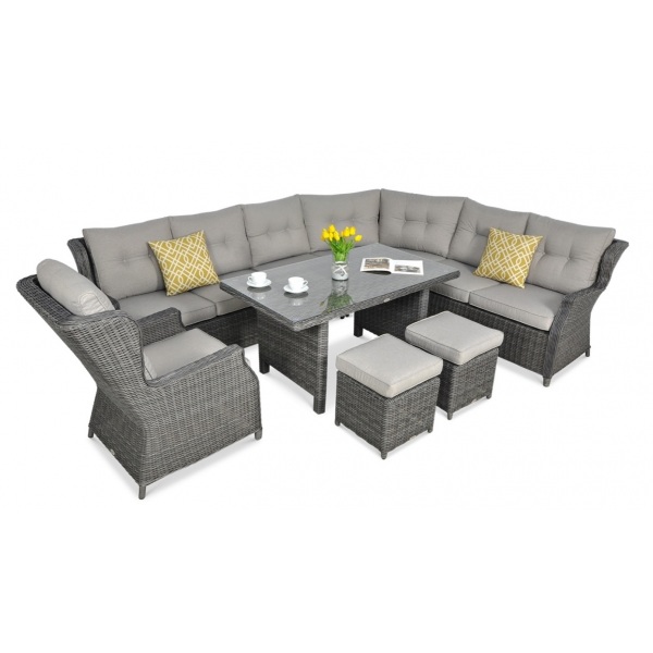 Baldų komplektas Trivento Dining Dark Grey Baldų komplektas Trivento Dining Dark Grey