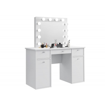 Kosmetinis staliukas Aria 12 LED Baltas