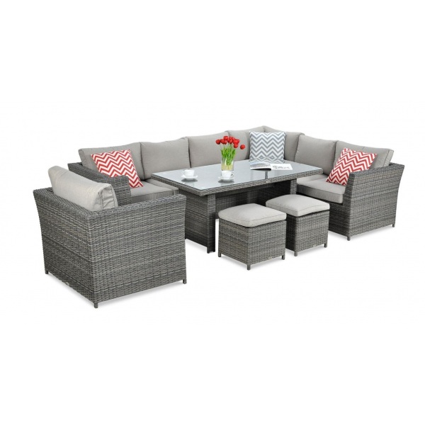 Baldų komplektas Moniz Dining Plus Dark Grey Baldų komplektas Moniz Dining Plus Dark Grey