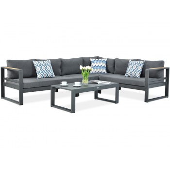 Kampinė sofa Panama Anthracite