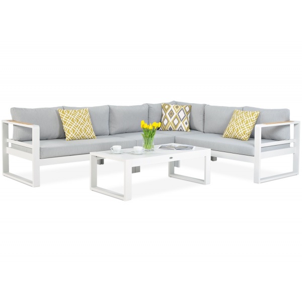 Kampinė sofa Panama White Kampinė sofa Panama White