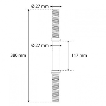 Hantelių rinkinys 40 kg (2 trumpi grifai ir 35 kg svorių)