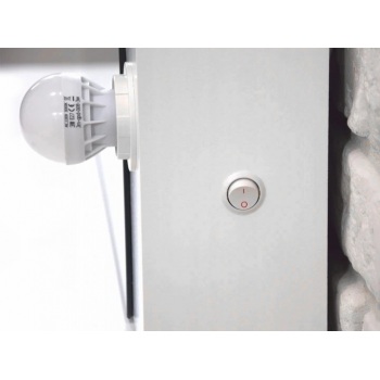 Kosmetinis staliukas Hollywood 12 LED Baltas