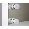 Kosmetinis staliukas Hollywood Plius 12 LED Baltas