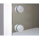 Kosmetinis staliukas Hollywood Plius 12 LED Baltas