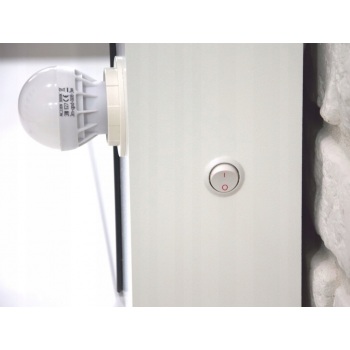 Kosmetinis staliukas Hollywood Plius 12 LED Baltas