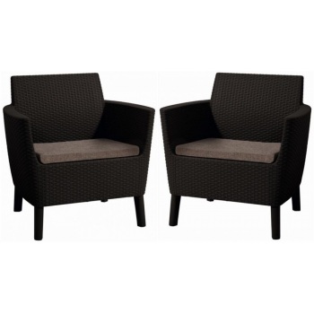 Foteliai SALEMO DUO Brown