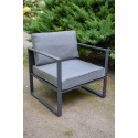 Lauko baldų komplektas MOSTRARE ARMCHAIR Tamsiai pilkas aliuminis