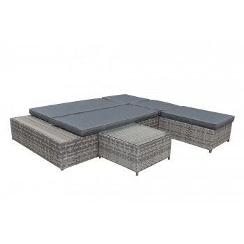 Pinta sofa-lova DIABOLICO Pilkas melanžas