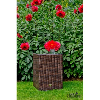 Pintas stalas 40x40x60 cm Tamsiai rudas