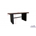 Pintas stalas 140x70x65 cm Tamsiai rudas