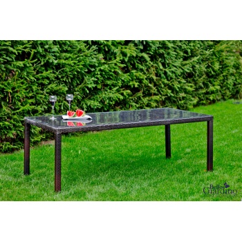 Pintas stalas 200x100x74cm Tamsiai rudas
