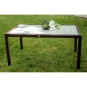Pintas stalas 150x90x74cm Tamsiai rudas