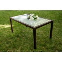 Pintas stalas 150x90x74cm Tamsiai rudas