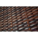 Pintas fotelis ARMCHAIR Tamsiai rudas